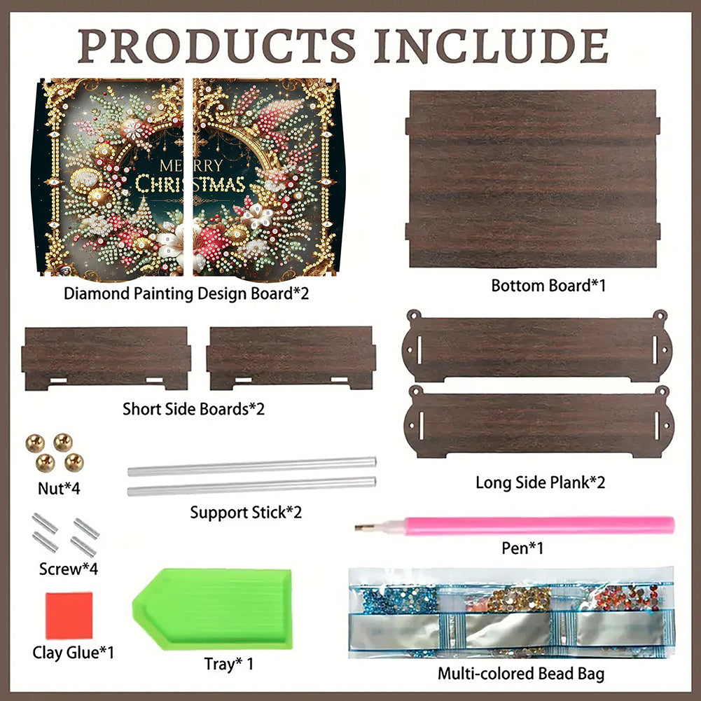 DIY Diamond Painting Handmade Storage Box Rhinestones Decorative Storage Case