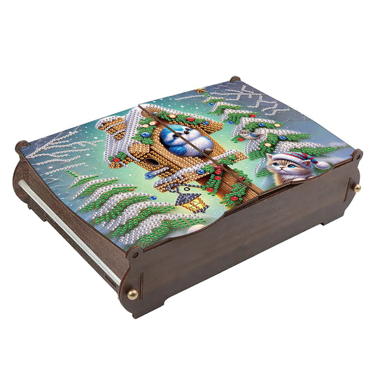 DIY Diamond Painting Handmade Storage Box Rhinestones Decorative Storage Case