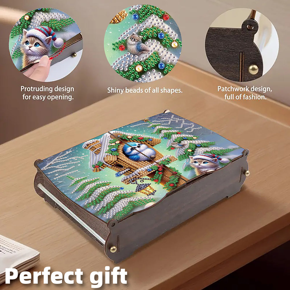 DIY Diamond Painting Handmade Storage Box Rhinestones Decorative Storage Case