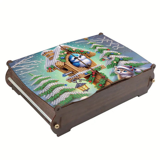 DIY Diamond Painting Handmade Storage Box Rhinestones Decorative Storage Case