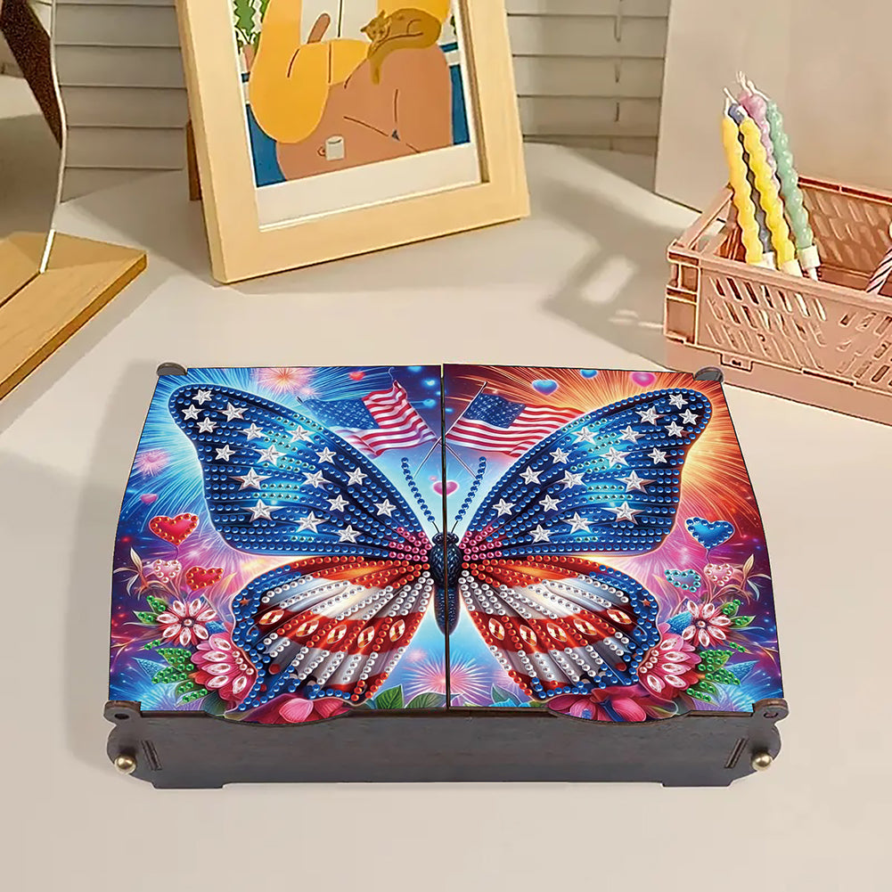 DIY Diamond Painting Handmade Storage Box Rhinestones Decorative Storage Case