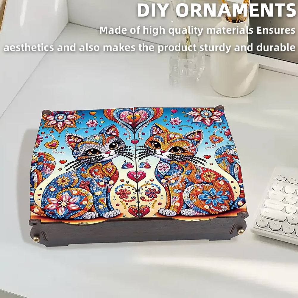 DIY Diamond Painting Handmade Storage Box Rhinestones Decorative Storage Case