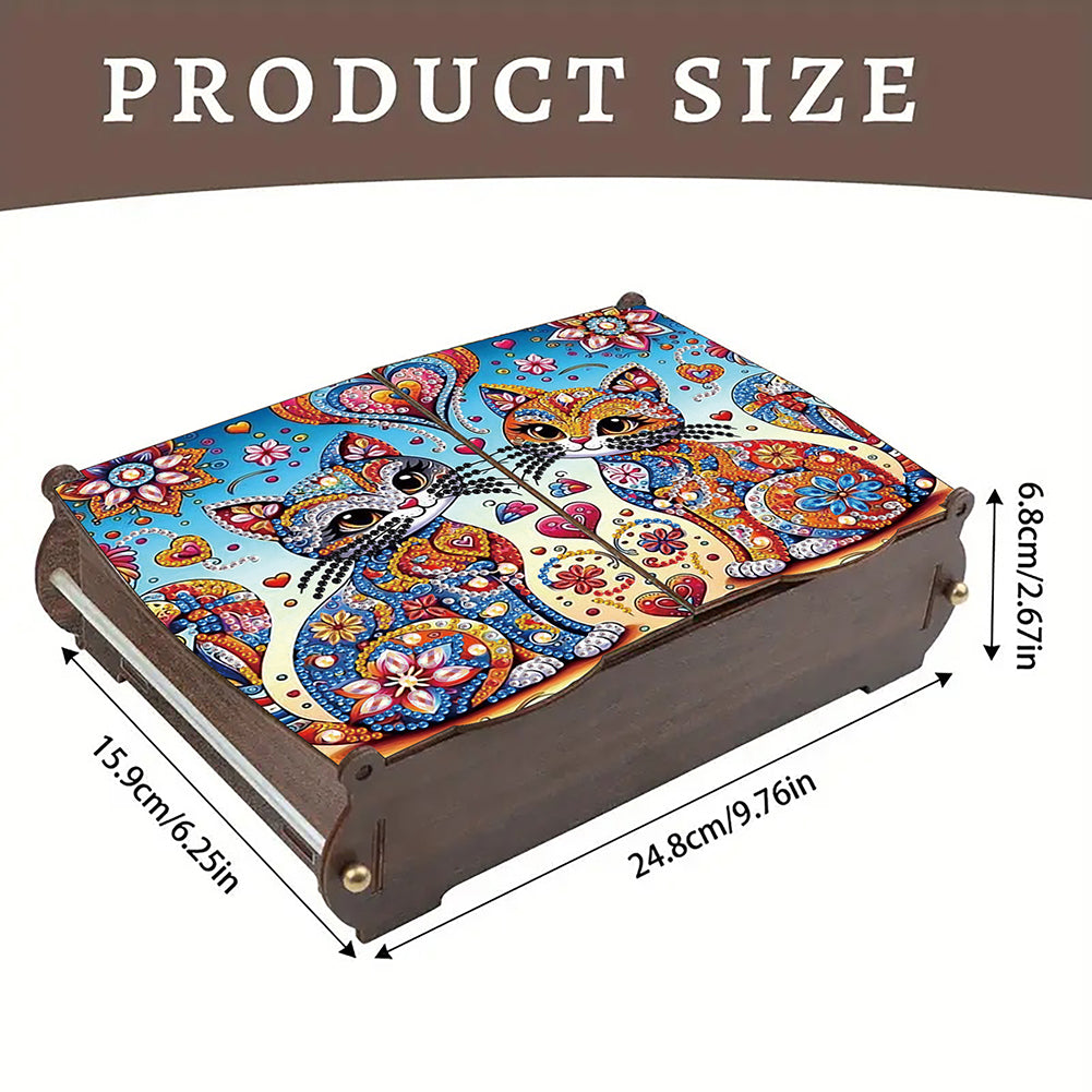 DIY Diamond Painting Handmade Storage Box Rhinestones Decorative Storage Case