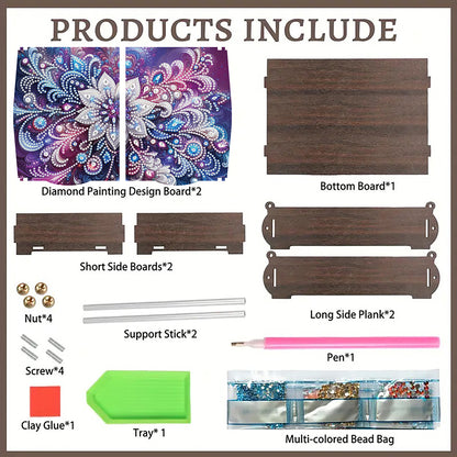 DIY Diamond Painting Handmade Storage Box Rhinestones Decorative Storage Case