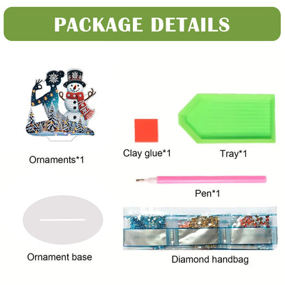 2D Flat Print Yoga Woman DIY Desktop Diamond Art Kits Bedroom Table Decoration