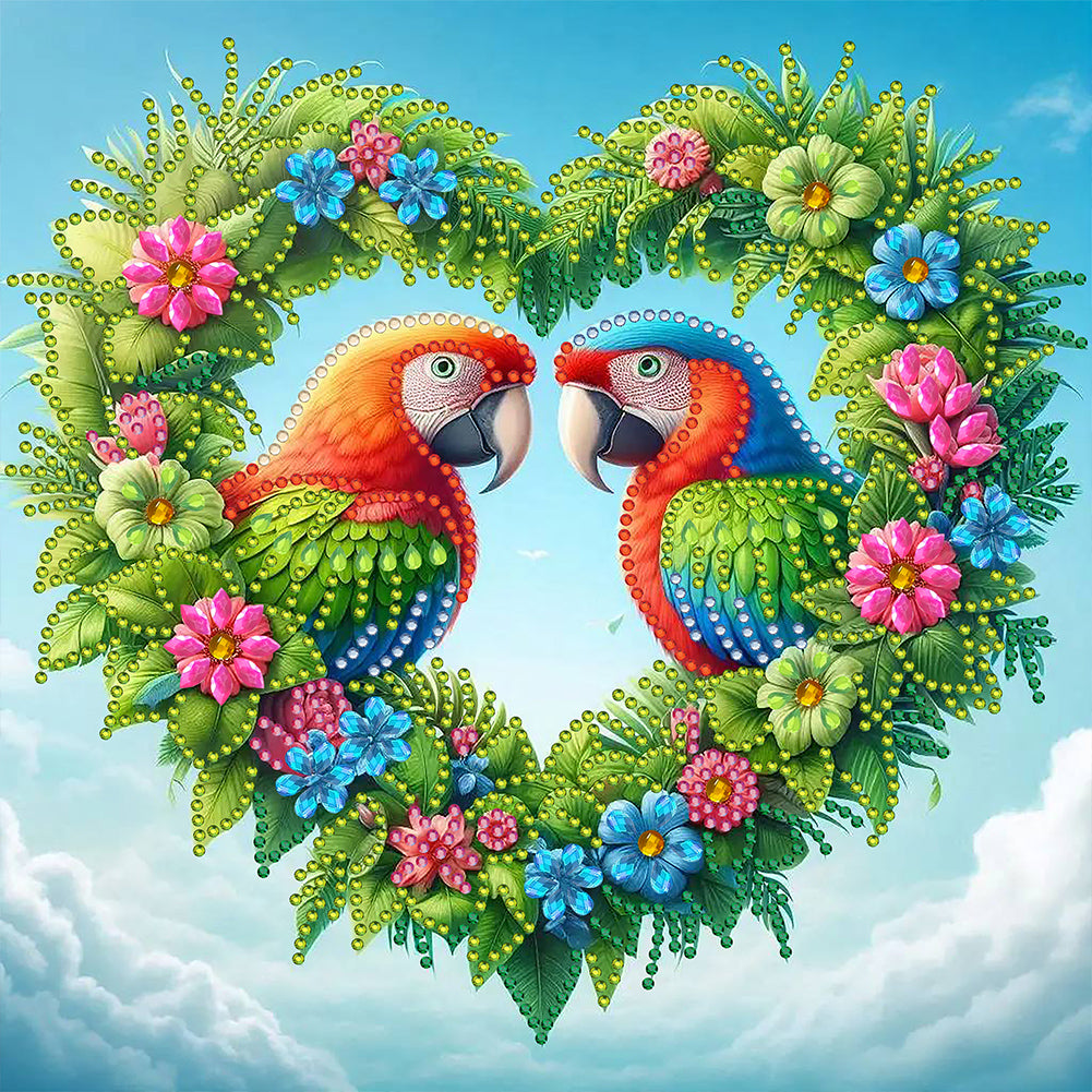 Parrot - Special Shaped Drill Diamond Painting 30*30CM