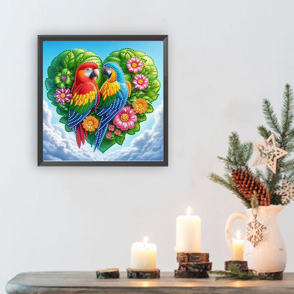 Parrot - Special Shaped Drill Diamond Painting 30*30CM