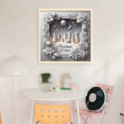 Christmas Scenery - 11CT Counted Cross Stitch 40*40CM
