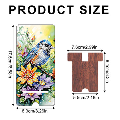 2-Pack Acrylic Diamond Art Phone Stand And Mirror Diamond Art Kits Phone Holder