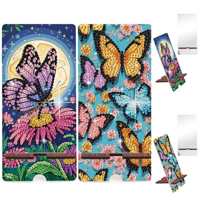 2-Pack Acrylic Diamond Art Phone Stand And Mirror Diamond Art Kits Phone Holder