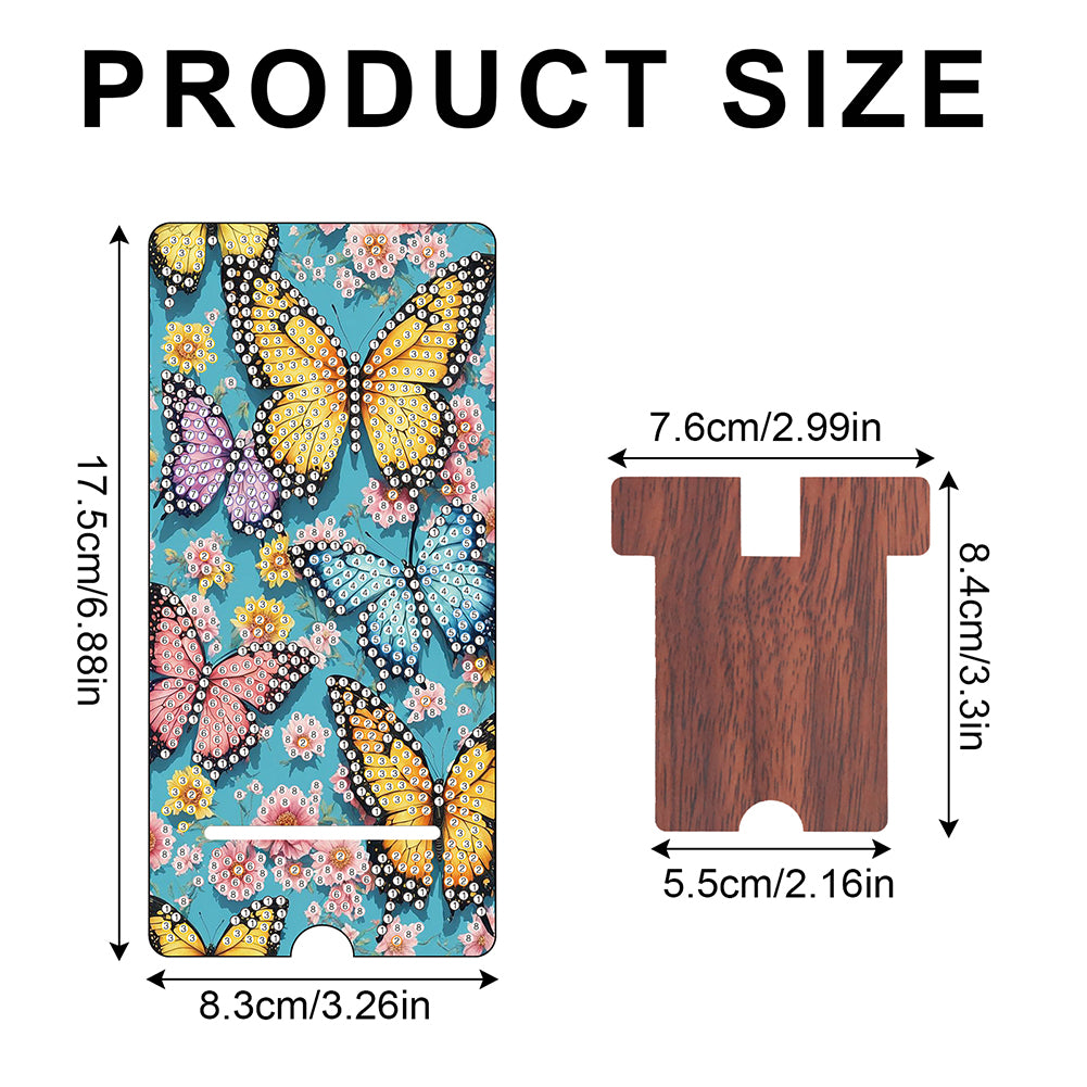 2-Pack Acrylic Diamond Art Phone Stand And Mirror Diamond Art Kits Phone Holder