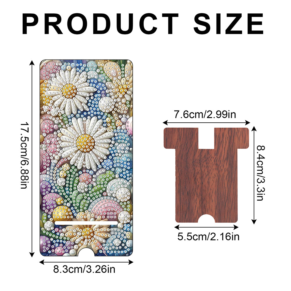 2-Pack Acrylic Diamond Art Phone Stand And Mirror Diamond Art Kits Phone Holder