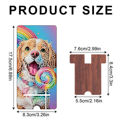 2-Pack Acrylic Diamond Art Phone Stand And Mirror Diamond Art Kits Phone Holder