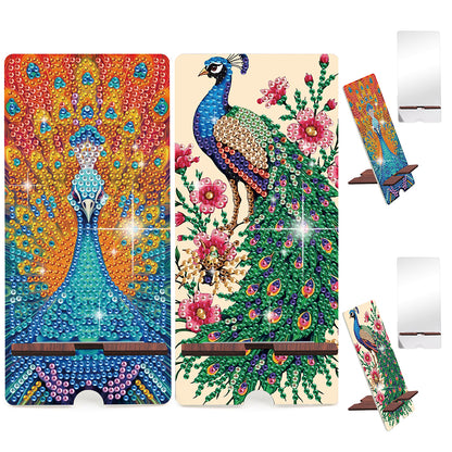 2-Pack Acrylic Diamond Art Phone Stand And Mirror Diamond Art Kits Phone Holder