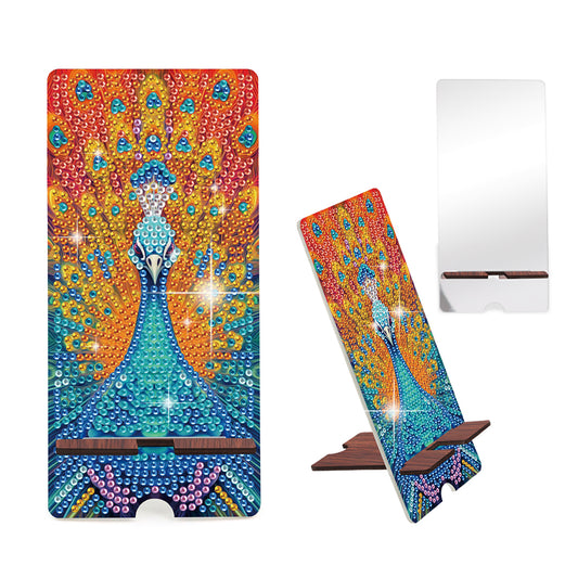 2-Pack Acrylic Diamond Art Phone Stand And Mirror Diamond Art Kits Phone Holder