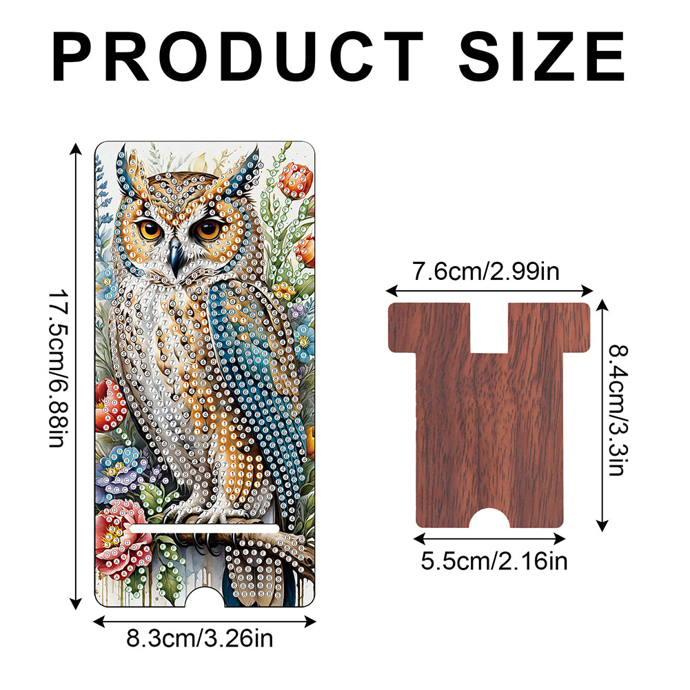 2-Pack Acrylic Diamond Art Phone Stand And Mirror Diamond Art Kits Phone Holder
