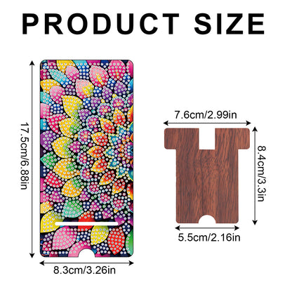 2-Pack Acrylic Diamond Art Phone Stand And Mirror Diamond Art Kits Phone Holder