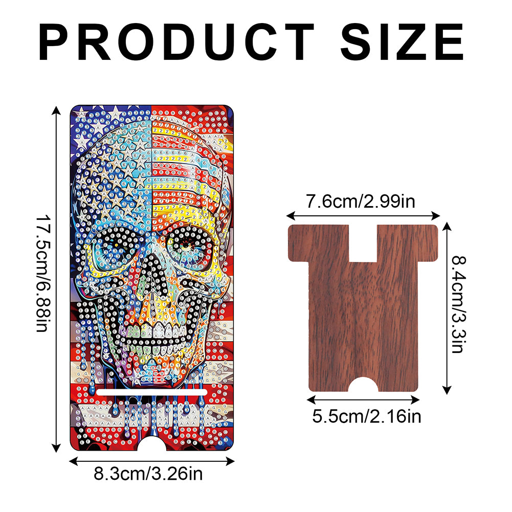 2-Pack Acrylic Diamond Art Phone Stand And Mirror Diamond Art Kits Phone Holder