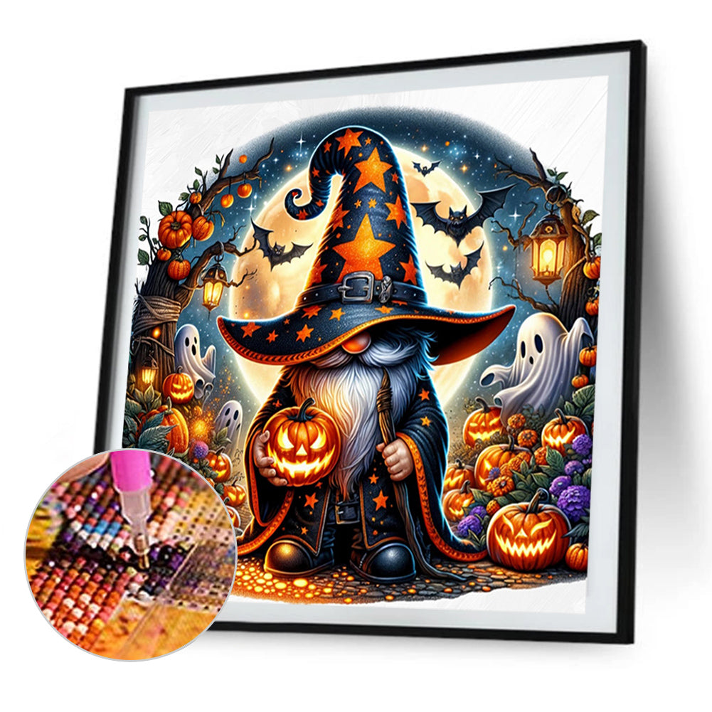 Halloween Gnome - Full AB Round Drill Diamond Painting 40*40CM