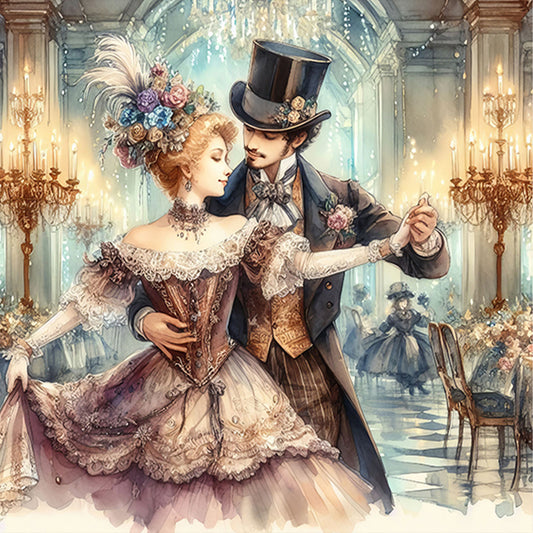 European Noble Ball - Full AB Round Drill Diamond Painting 40*40CM