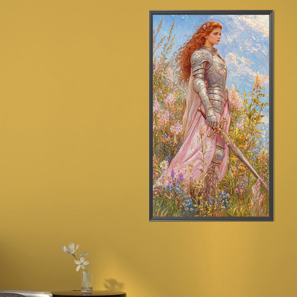 Female Warrior - Full AB Round Drill Diamond Painting 40*70CM