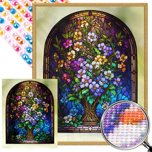 Glass Window Decoration - Full AB Round Drill Diamond Painting 40*50CM