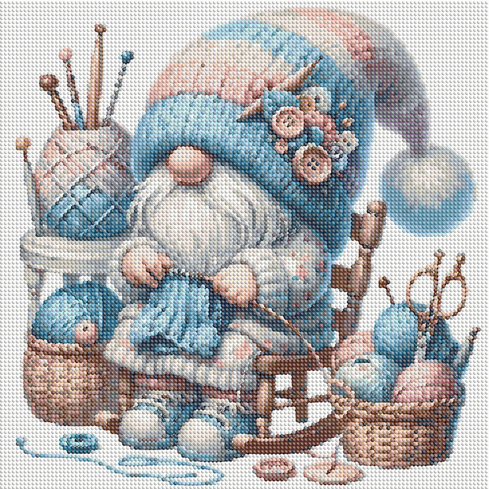 Weaving Gnome - Full Round Drill Diamond Painting 40*40CM