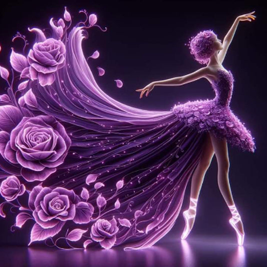 Dancing Girl - Full Round Drill Diamond Painting 40*40CM