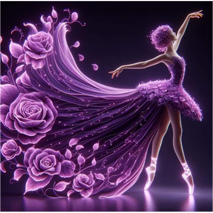 Dancing Girl - Full Round Drill Diamond Painting 40*40CM