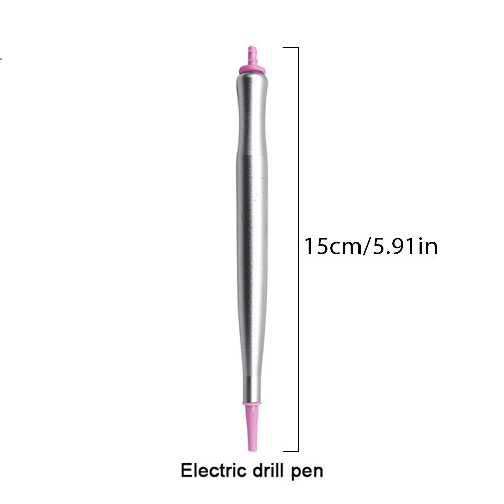 Electric Diamond Painting Pen USB Rhinestone Placement Tool DIY Art Tool (Pink)