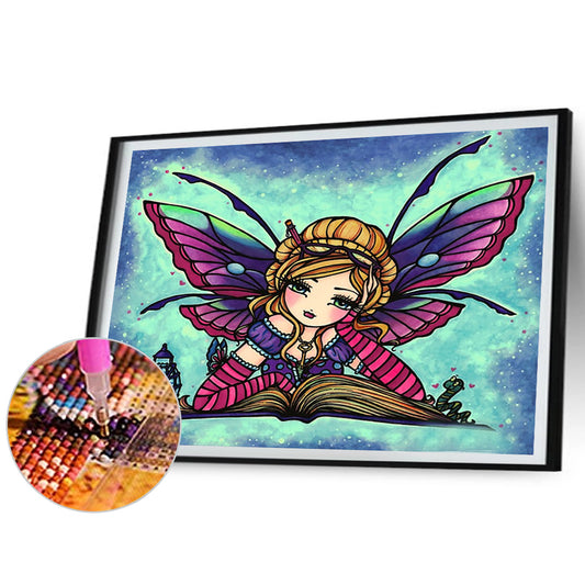 Abstract Girl - Full Round Drill Diamond Painting 50*40CM