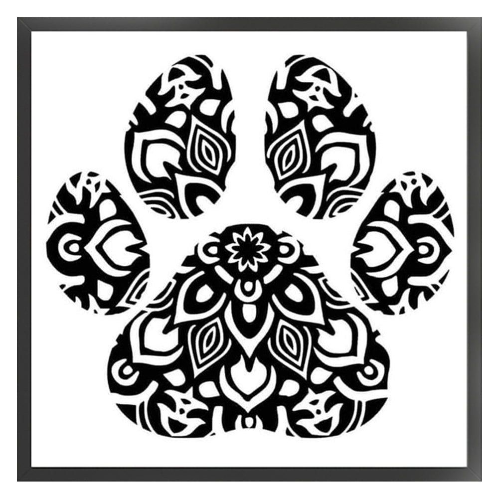 Silhouette Paw - 11CT Stamped Cross Stitch 40*40CM