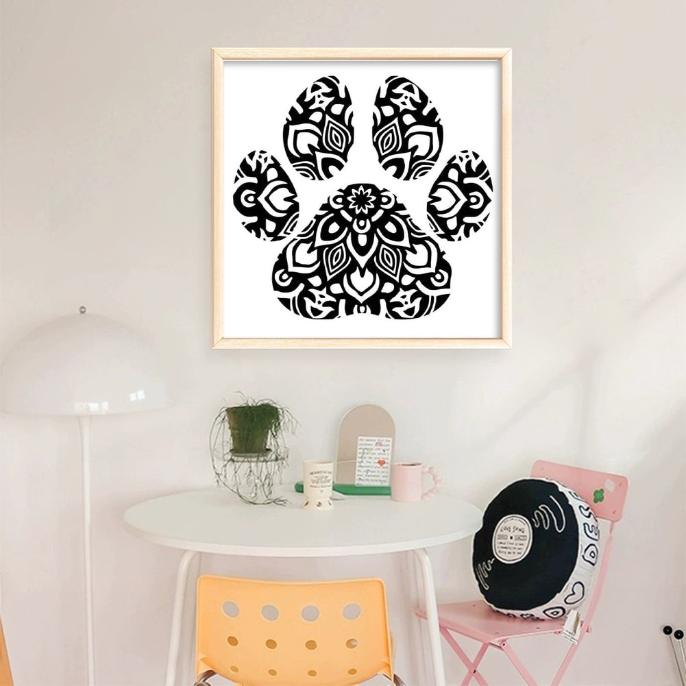 Silhouette Paw - 11CT Stamped Cross Stitch 40*40CM