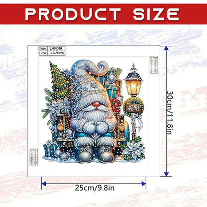 Christmas Gnome - Special Shaped Drill Diamond Painting 30*30CM