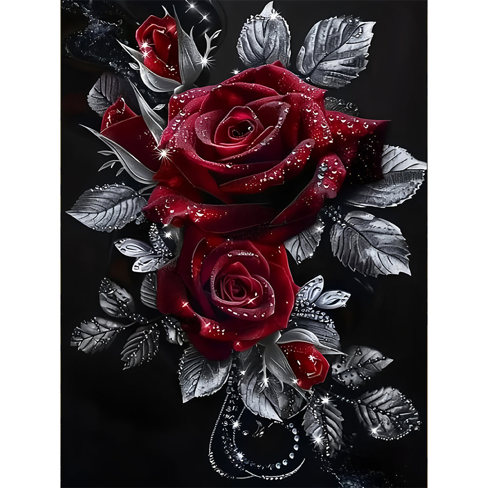 Red Roses - Full Round Drill Diamond Painting 30*40CM