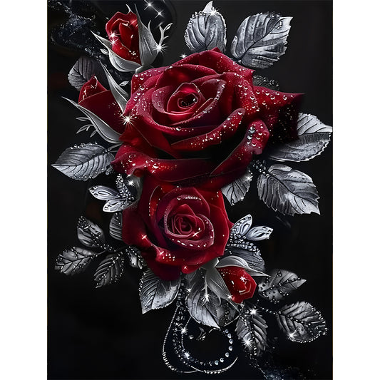 Red Roses - Full Round Drill Diamond Painting 30*40CM