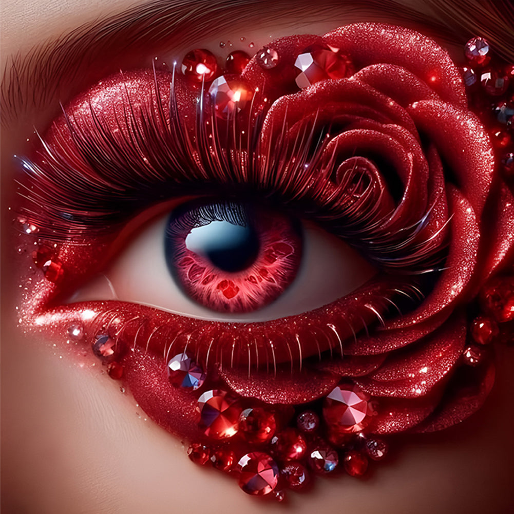 Rose Eyes - Full Round Drill Diamond Painting 30*30CM