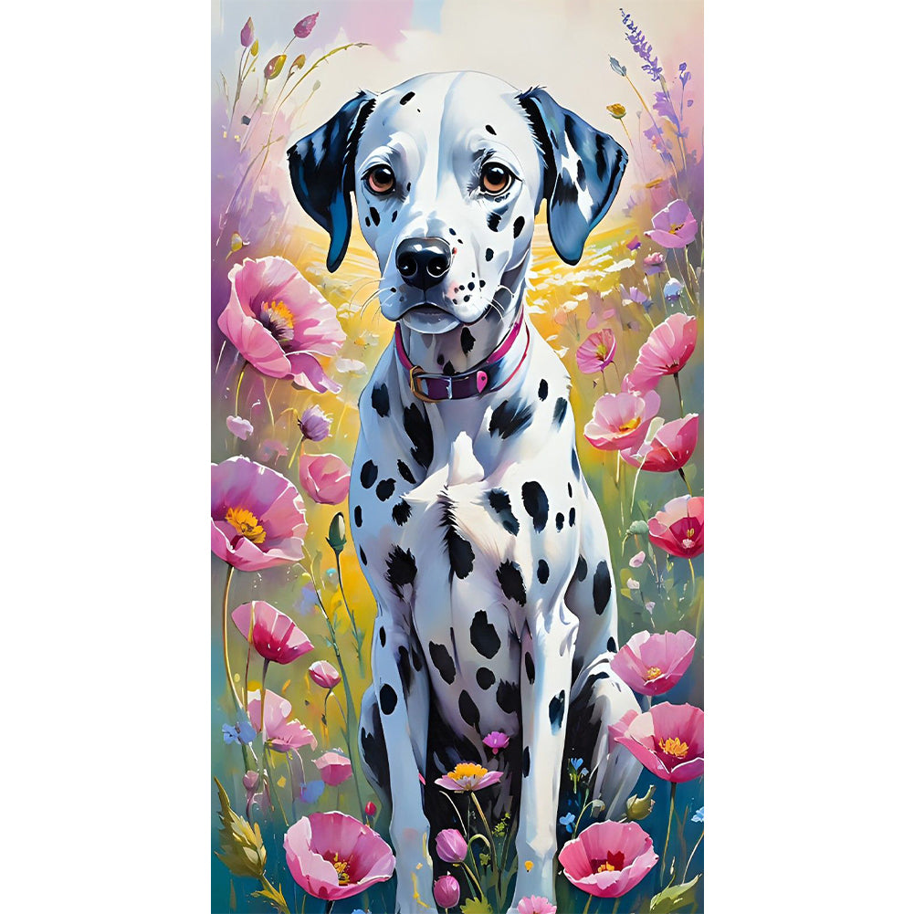 Dalmatian - Full Round Drill Diamond Painting 40*70CM