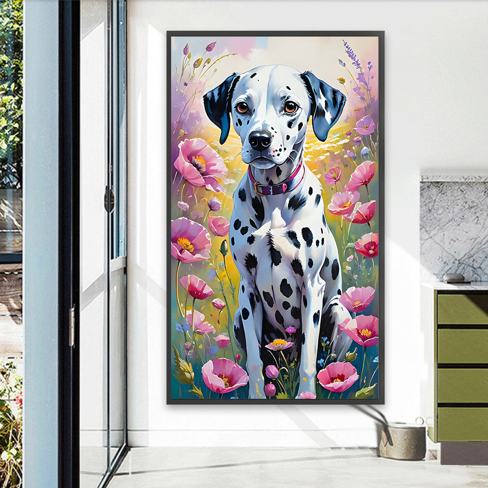 Dalmatian - Full Round Drill Diamond Painting 40*70CM