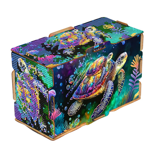 Diamond Painting Tissue Box Kits Decorative Rhinestone Craft Kit (Turtle)