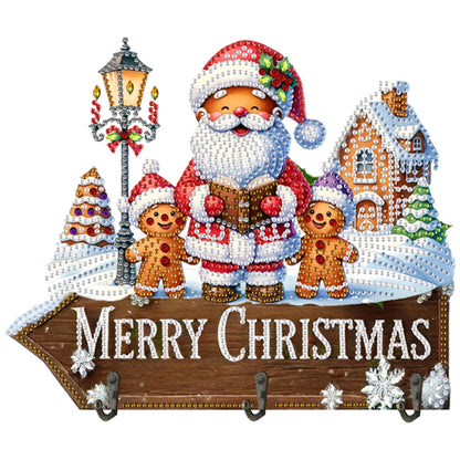 Welcome Home Xmas Wood DIY Diamond Art Hanging Hooks Diamond Painting Art Hooks