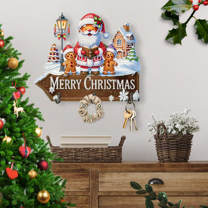 Welcome Home Xmas Wood DIY Diamond Art Hanging Hooks Diamond Painting Art Hooks
