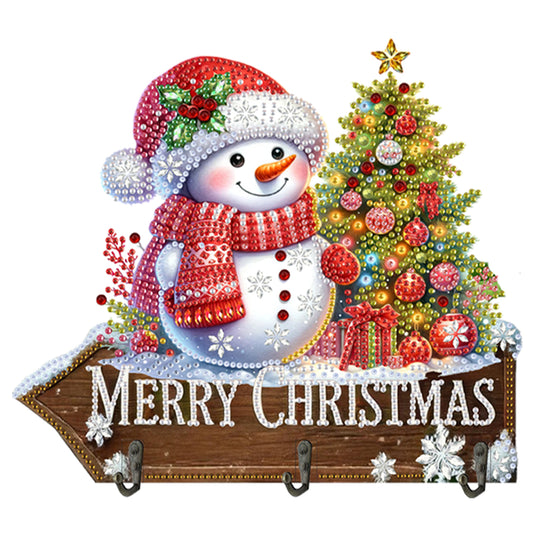 Welcome Home Xmas Wood DIY Diamond Art Hanging Hooks Diamond Painting Art Hooks