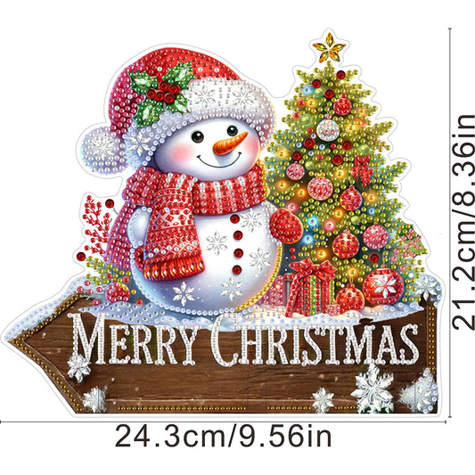 Welcome Home Xmas Wood DIY Diamond Art Hanging Hooks Diamond Painting Art Hooks