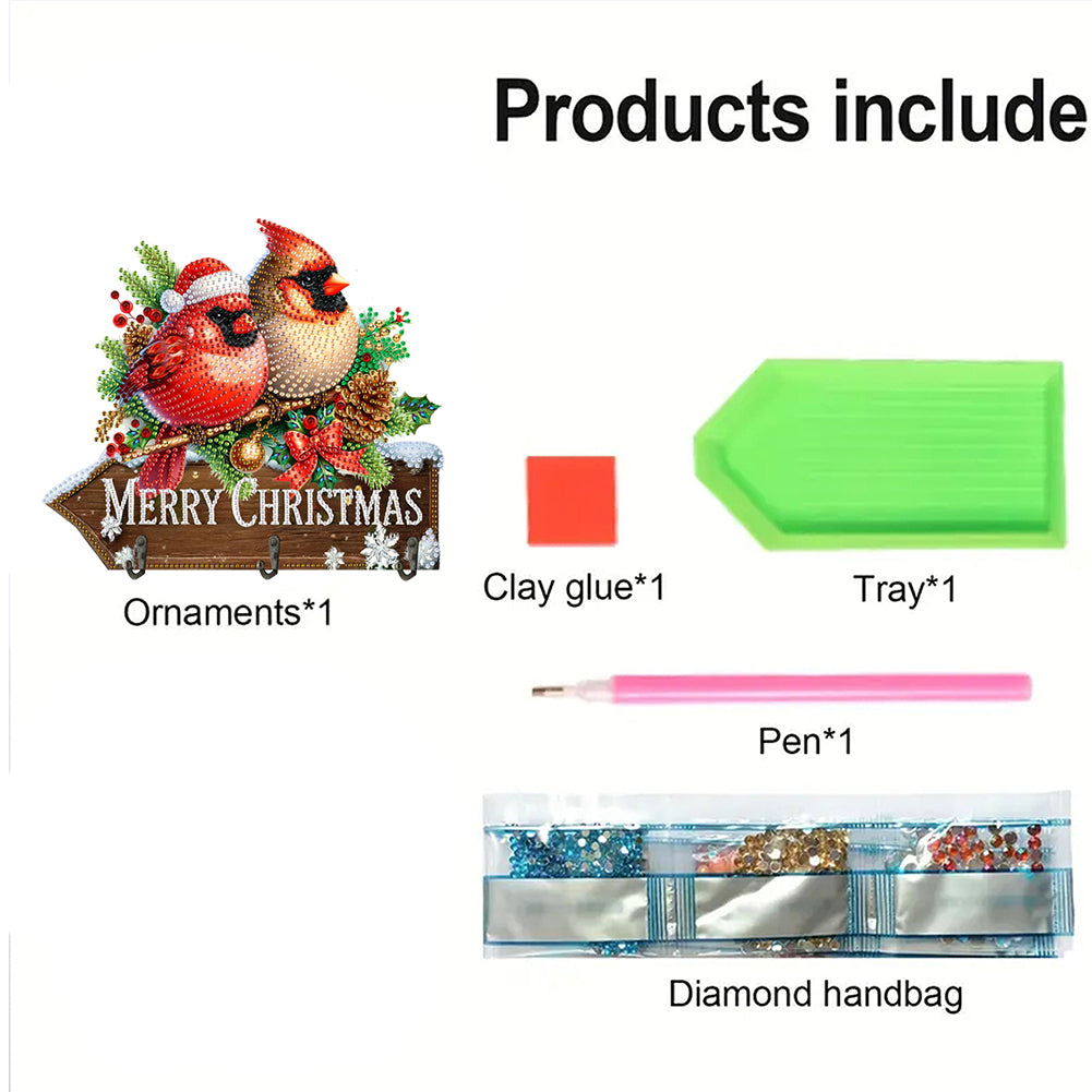 Welcome Home Xmas Wood DIY Diamond Art Hanging Hooks Diamond Painting Art Hooks