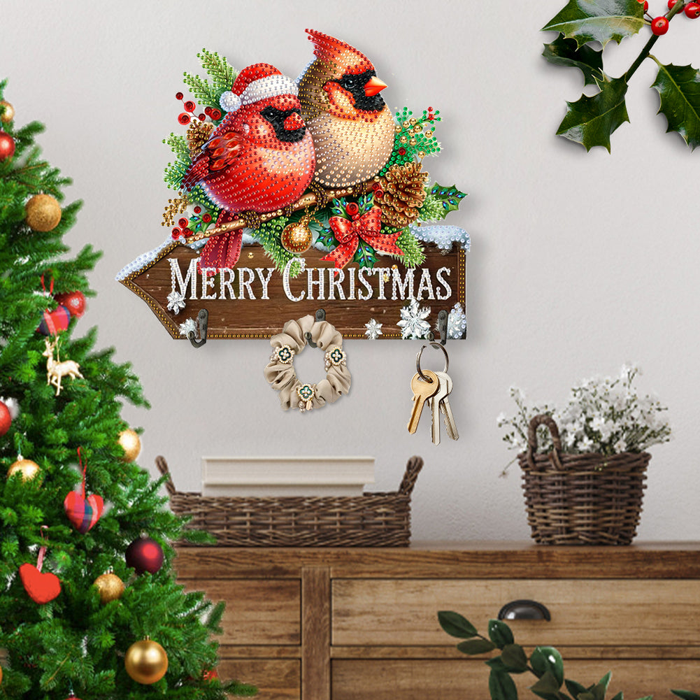 Welcome Home Xmas Wood DIY Diamond Art Hanging Hooks Diamond Painting Art Hooks