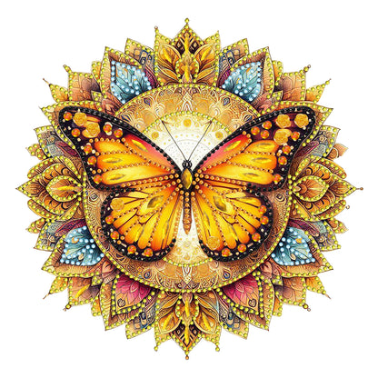 Butterfly Mandala 2D Flat DIY Diamond Art Pendant Wall Decor for Home & Windows