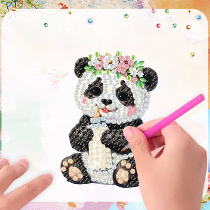 12PCS 2D Flat DIY Magnetic Refrigerator Stickers Diamond Art Kits for Home Decor