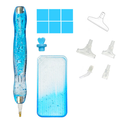 DIY Diamond Painting Pen Diamond Art Pen Diamond Painting Tools (14pcs Blue)