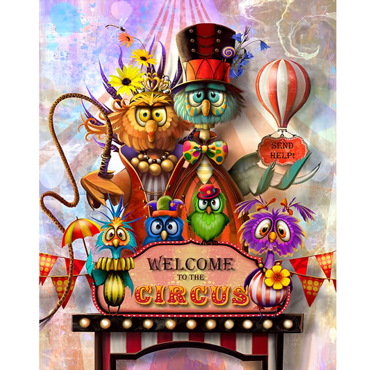 Crazy Chicken - Full Round Drill Diamond Painting 40*50CM